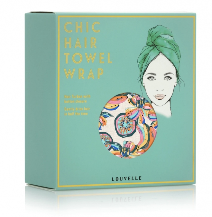 LOUVELLE - Serviette pour les cheveux de luxe TUTTI FRUITTI