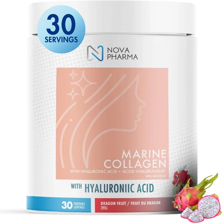 NOVA PHARMA - Collagene Marin + acide Hyaluronique Lotus Fruit de la passion