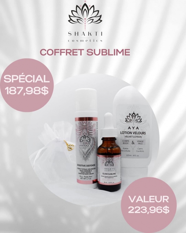 SHAKTI COSMETICS - Coffret de noël SUBLIME